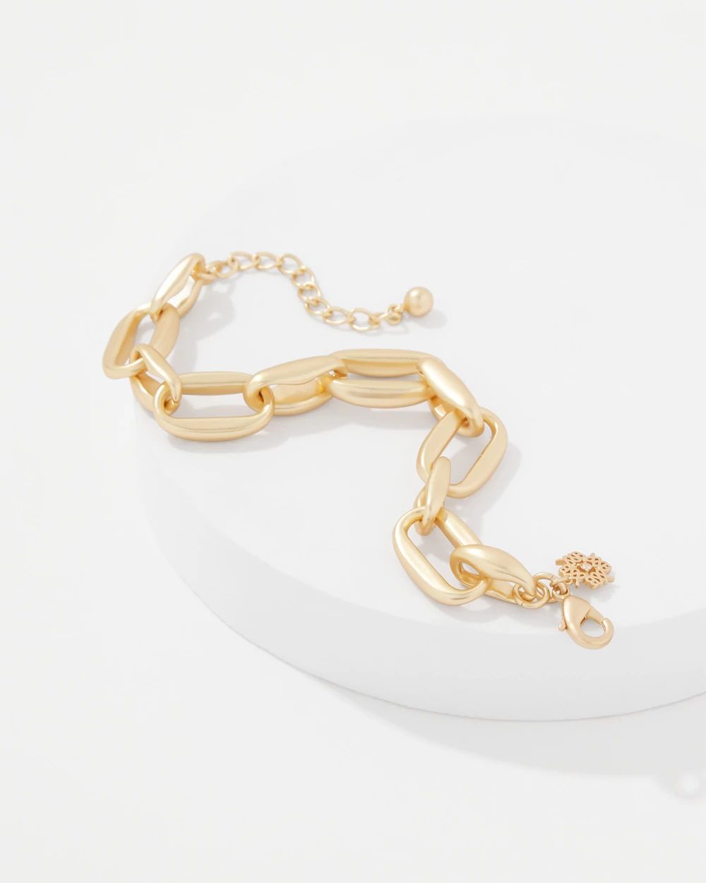 Pillowy Links Toggle Bracelet click to view larger image.