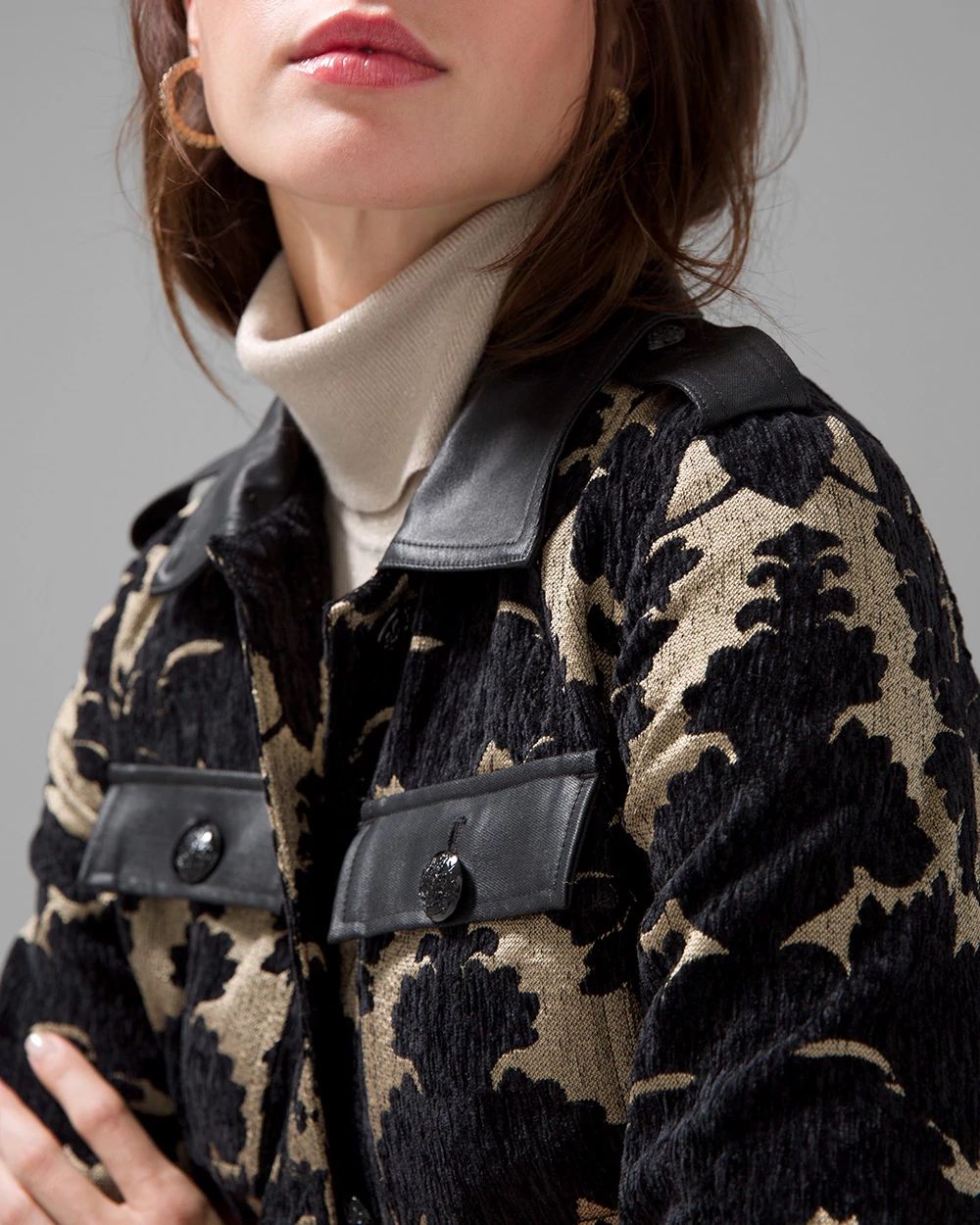 Jacquard Cropped Jacket