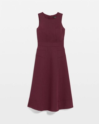 Crew Neck Sleeveless Dress click to view larger image.