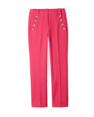 WHBM® Jolie Button Straight Comfort Stretch Pant