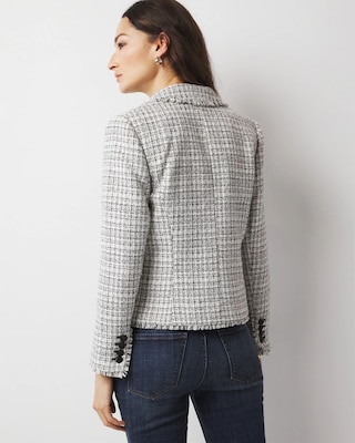 Petite Cropped Tweed Jacket click to view larger image.