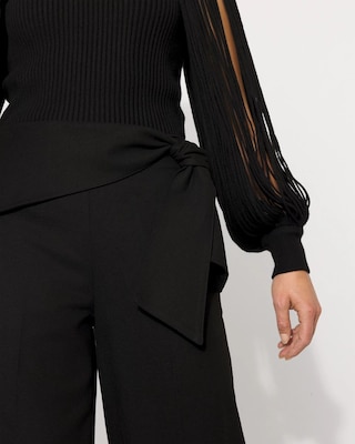 Tie Detail Wide-Leg Pant click to view larger image.
