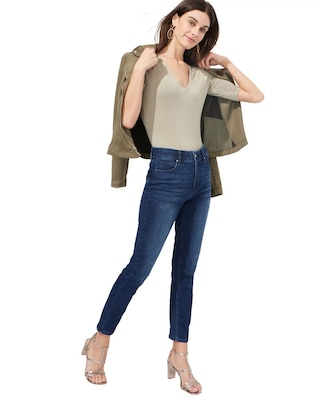 Outlet WHBM Elbow Sleeve V-Neck Knit Tee