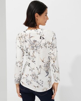 Outlet WHBM Surplice 3/4-Sleeve Tee