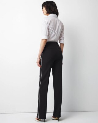 High-Rise Relaxed Trouser with Piping click to view larger image.
