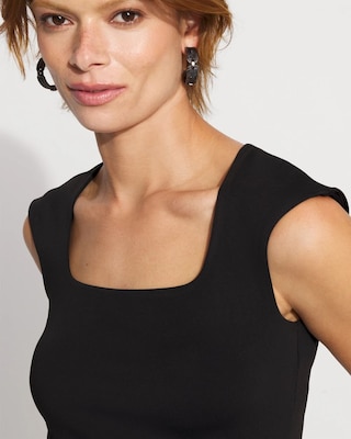 WHBM FORME™ All Ways Stretch Square Neck Top click to view larger image.
