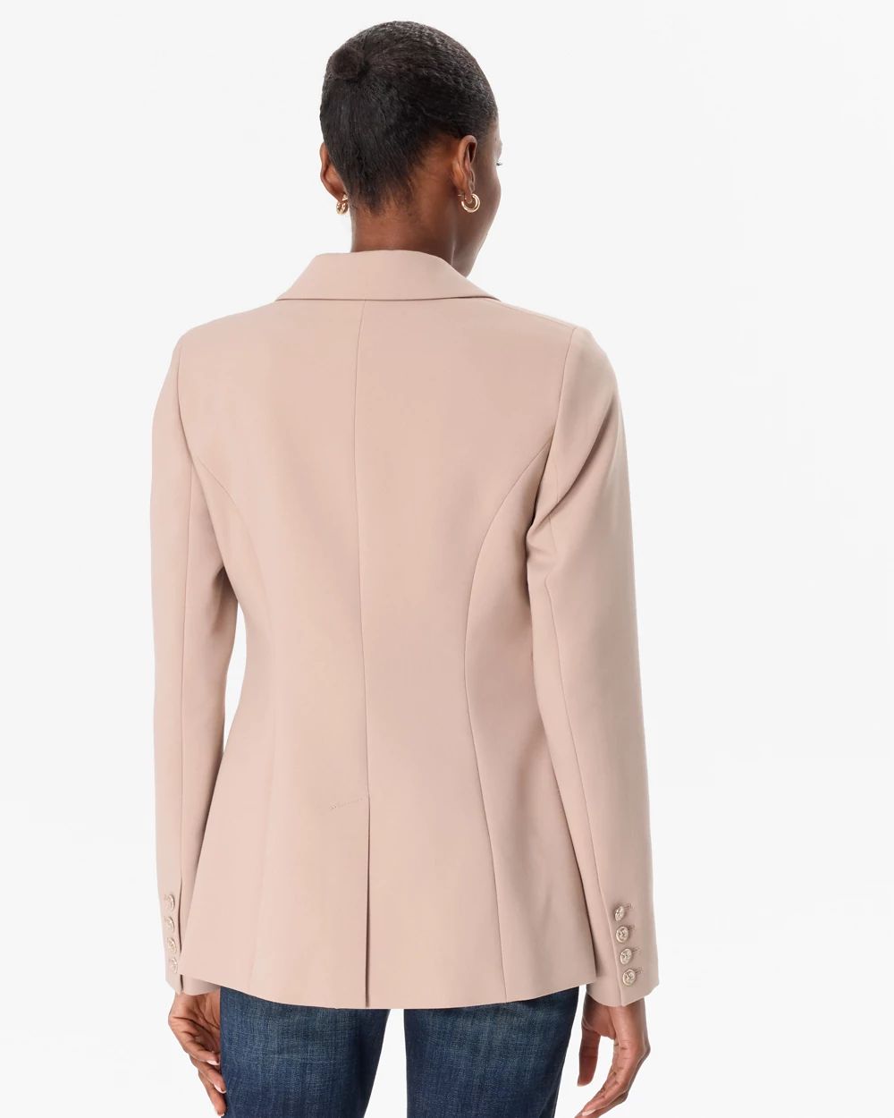 WHBM® Luxe Stretch One-Button Blazer click to view larger image.