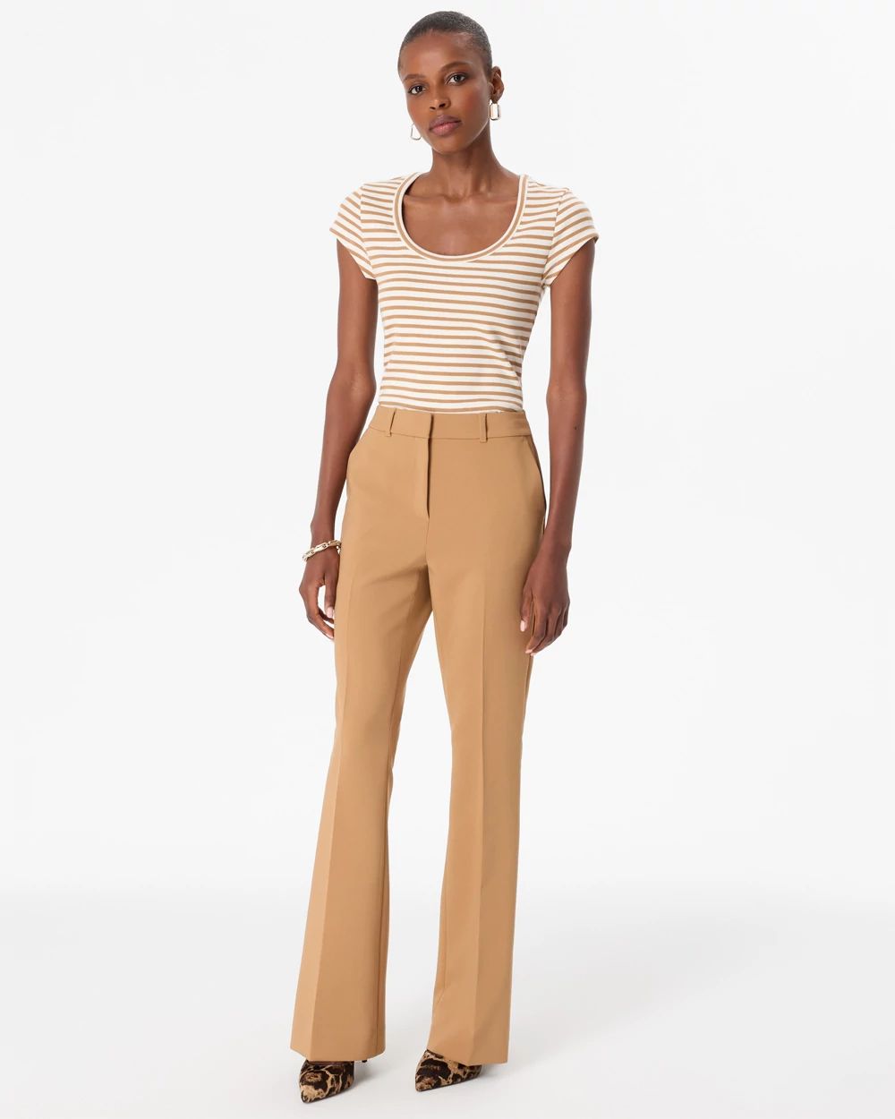 Petite Luxe Stretch Piper Flare Pant