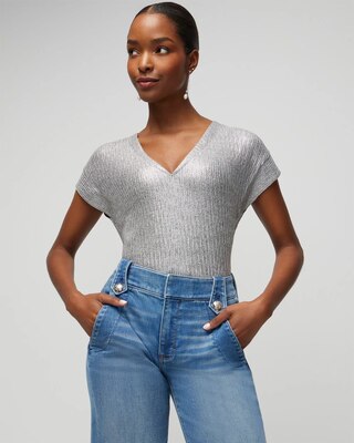 Short Sleeve Rib Power Tee