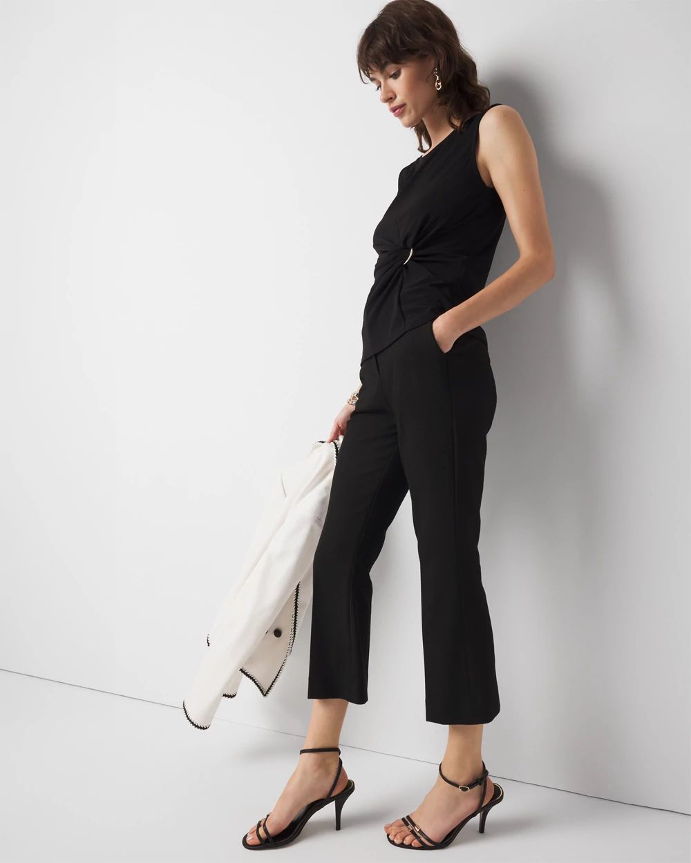 Ring Detail Ruched Tank
