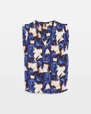 Petite Ruched Shoulder Shell Top click to view larger image.