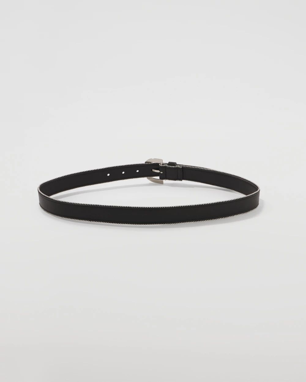 Ball Chain Faux Leather Belt