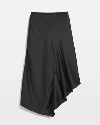 Petite Satin Slip Midi Skirt click to view larger image.