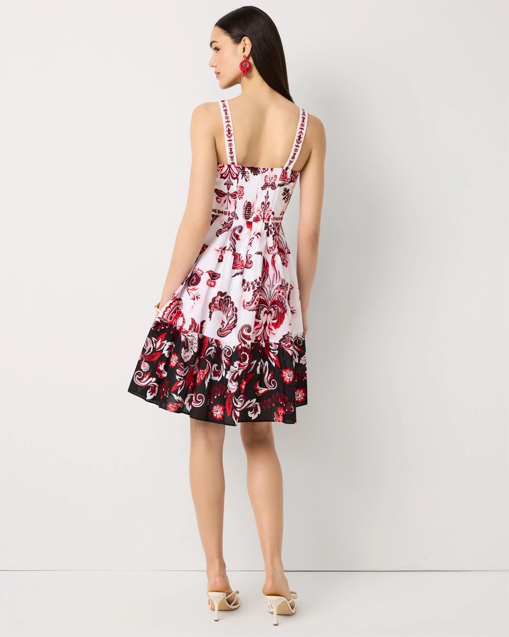 Square Neck Cotton Dress