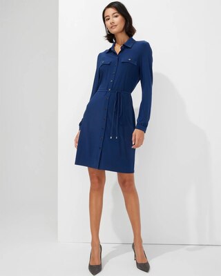 Outlet WHBM Snap Front Shirtdress