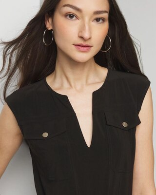 Matte Jersey Utility Jumpsuit click to view larger image.