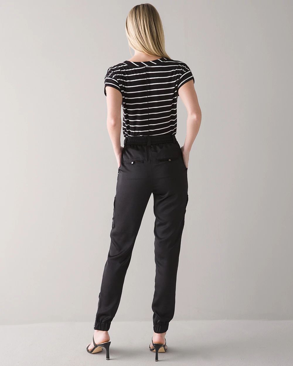 WHBM WKND Satin Jogger Pants