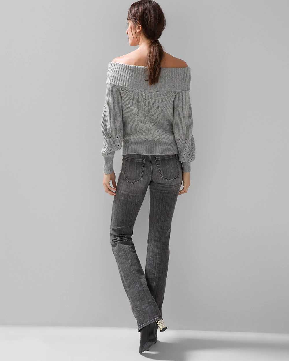 White house black market off the shoulder best sale sweater