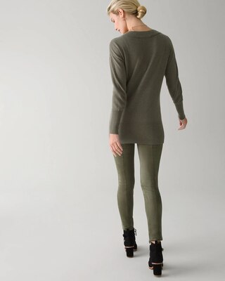 Faux-Suede WHBM Runway Leggings