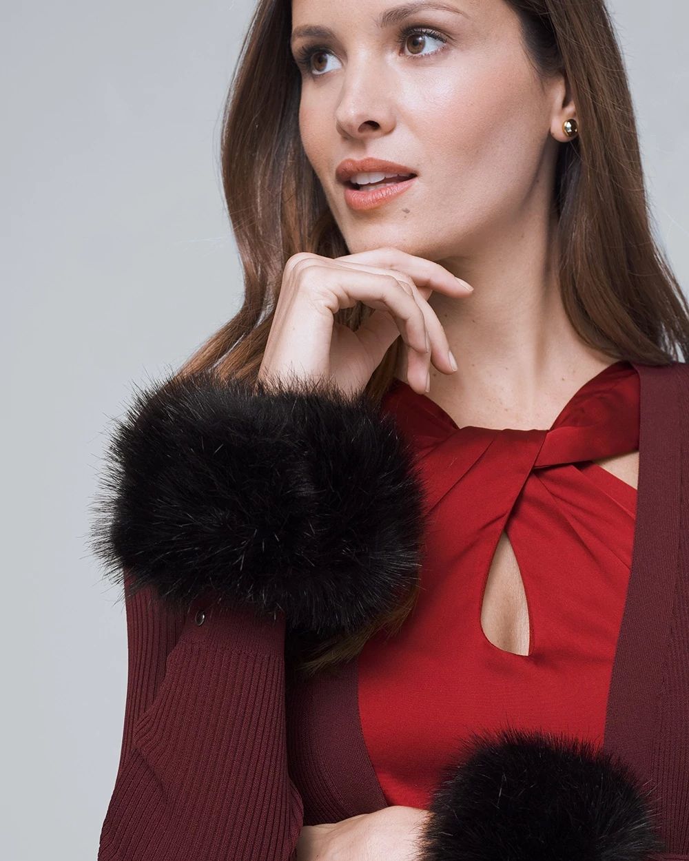 Faux Fur Stretch Cuffs