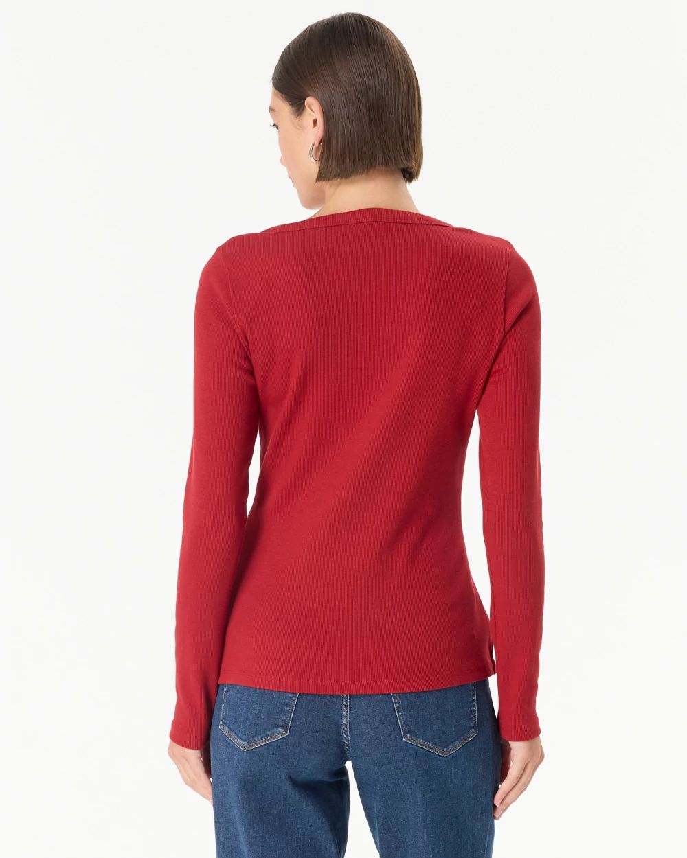 Ribbed Long Sleeve Top click to view larger image.
