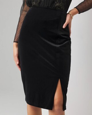 Velvet Pencil Skirt click to view larger image.