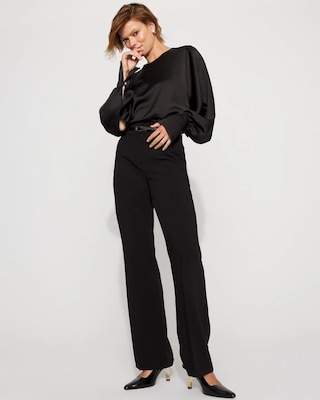 Cape Sleeve Satin Blouse click to view larger image.