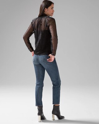Tulle Mixed Lace Blouse