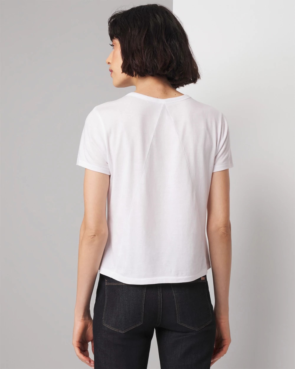 Cotton Modal Fitted Crewneck Tee