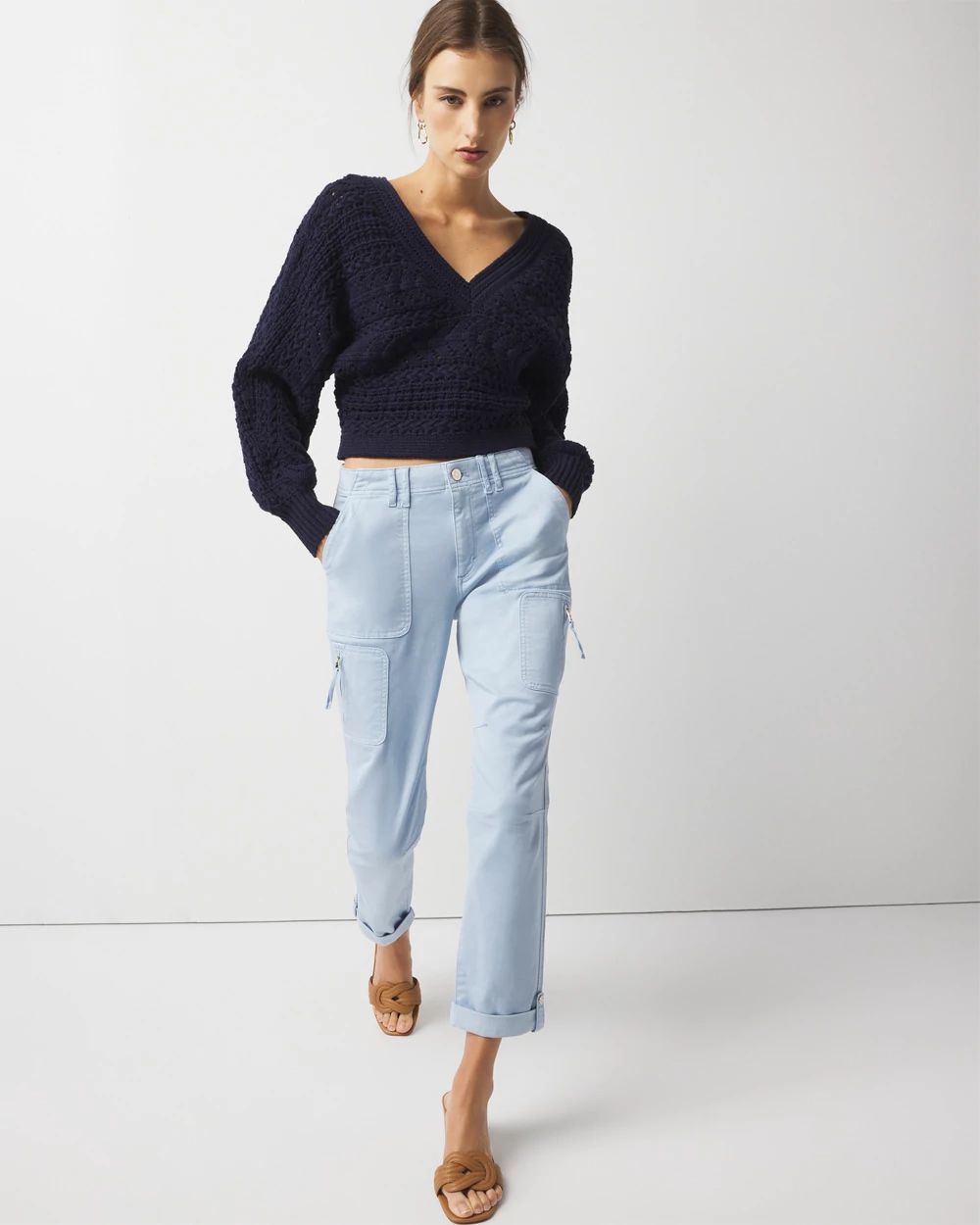 Mid-Rise Pret-A-Pedi Straight Cropped Pants