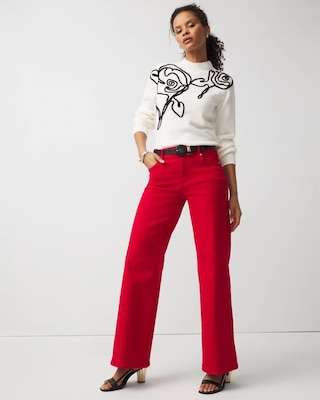 Petite Pret Wide Leg Pant click to view larger image.