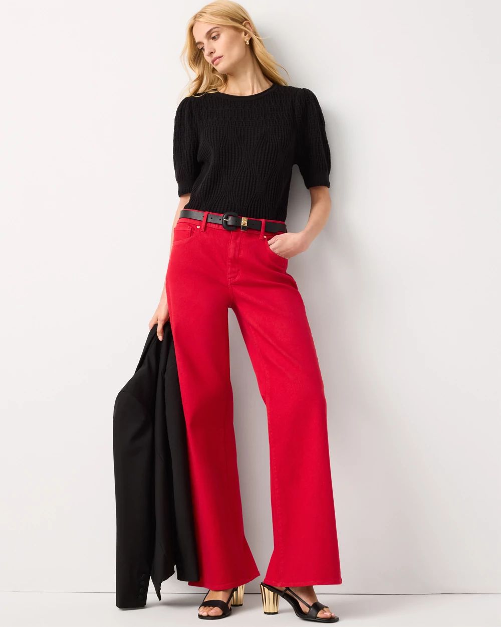 High Rise Wide Leg Jean