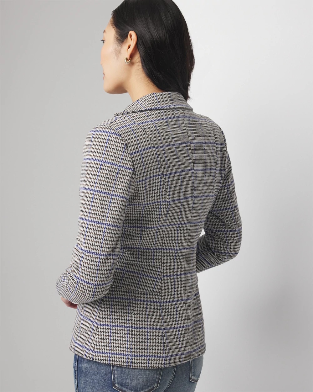 Houndstooth Knit Signature Blazer