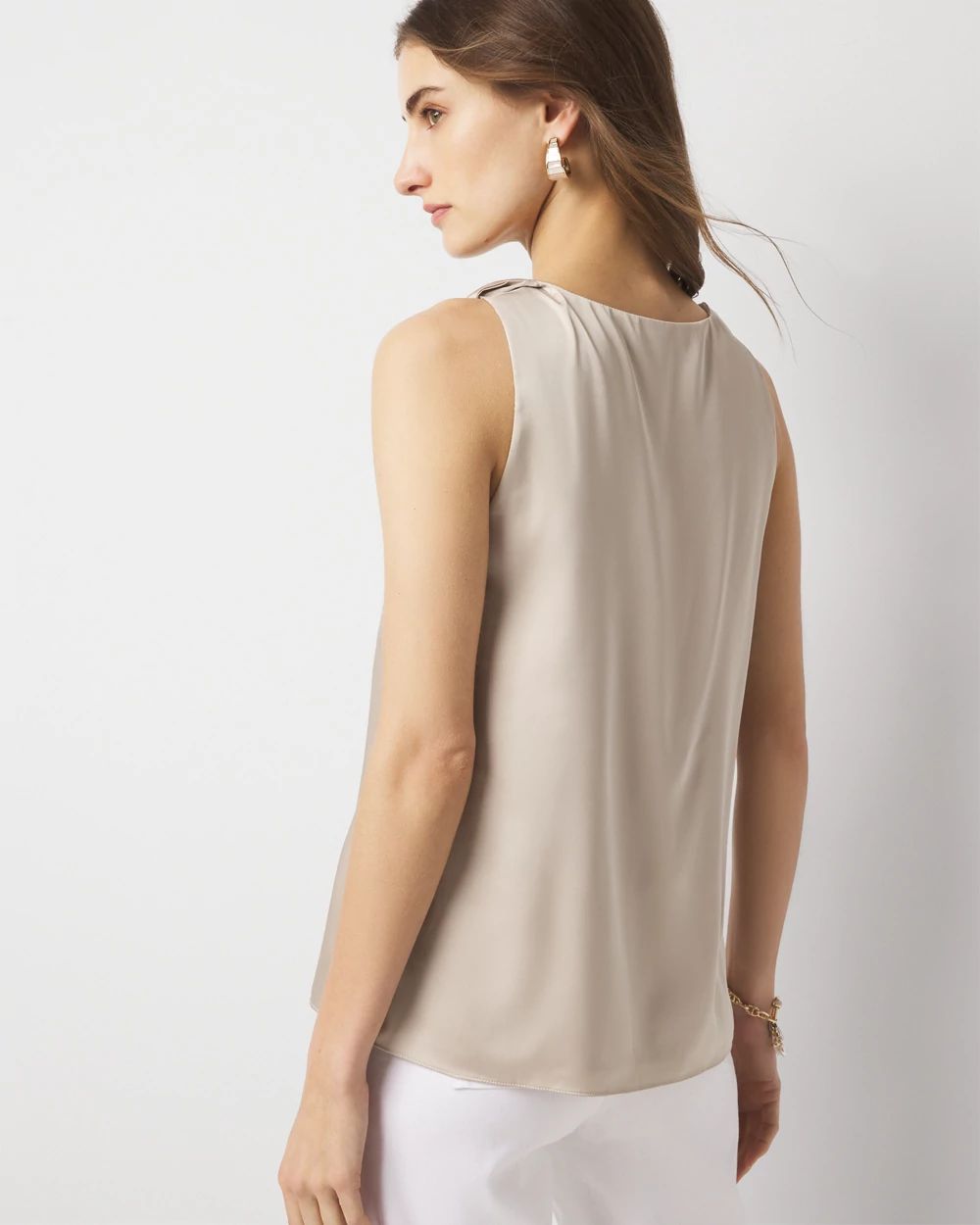 Satin Draped Shell