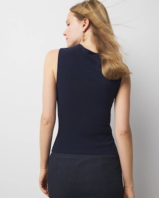 WHBM FORME™ All Ways Stretch High-Crewneck Tank Top click to view larger image.