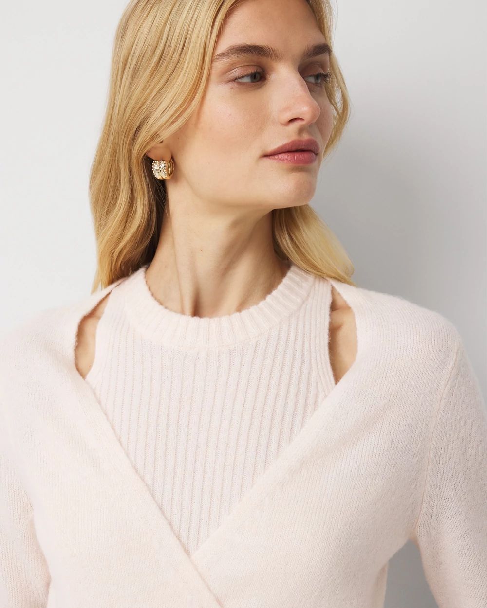 Two-in-One Wrap Cardigan click to view larger image.