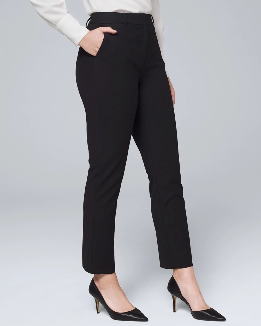 Curvy-Fit Comfort Stretch Slim Ankle Pants