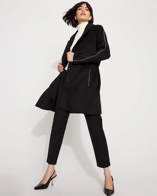 Embellished Wool-Blend Coat click to view larger image.
