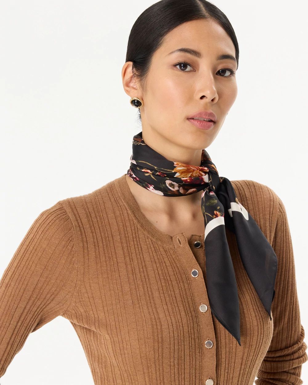 Floral Square Scarf