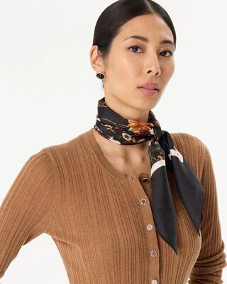 Floral Square Scarf