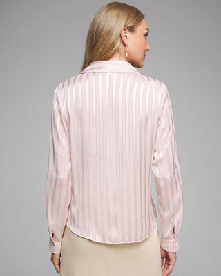 Outlet WHBM Shadow Stripe Shirt