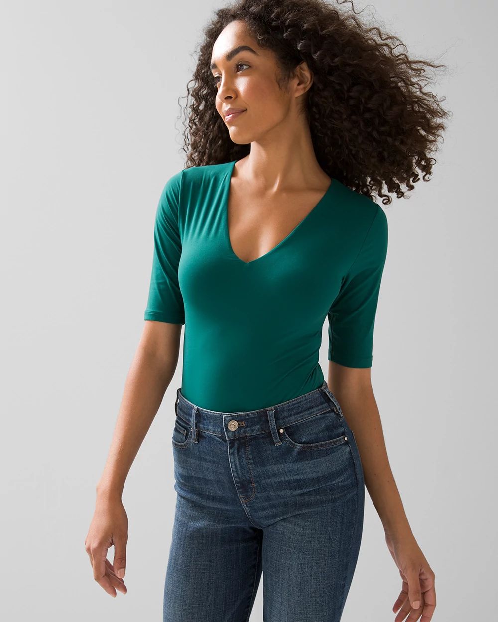 WHBM® FORME Elbow-Sleeve Top
