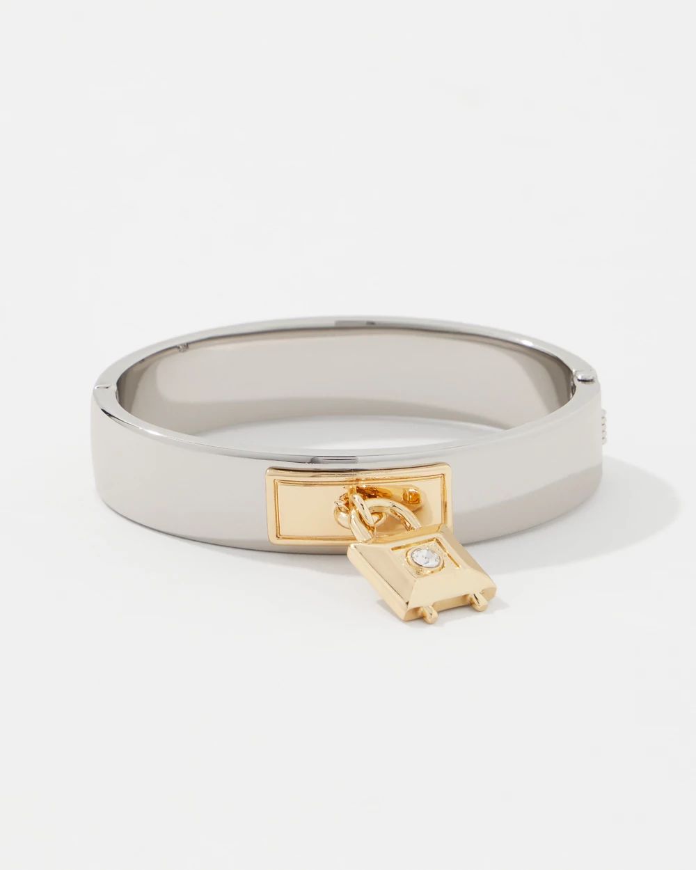 Padlock Charm Hinge Bracelet click to view larger image.