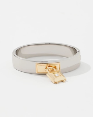 Padlock Charm Hinge Bracelet click to view larger image.