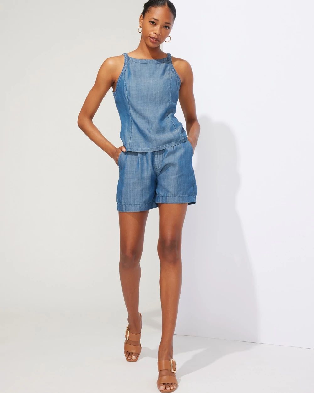Outlet WHBM Tencel Halter Top