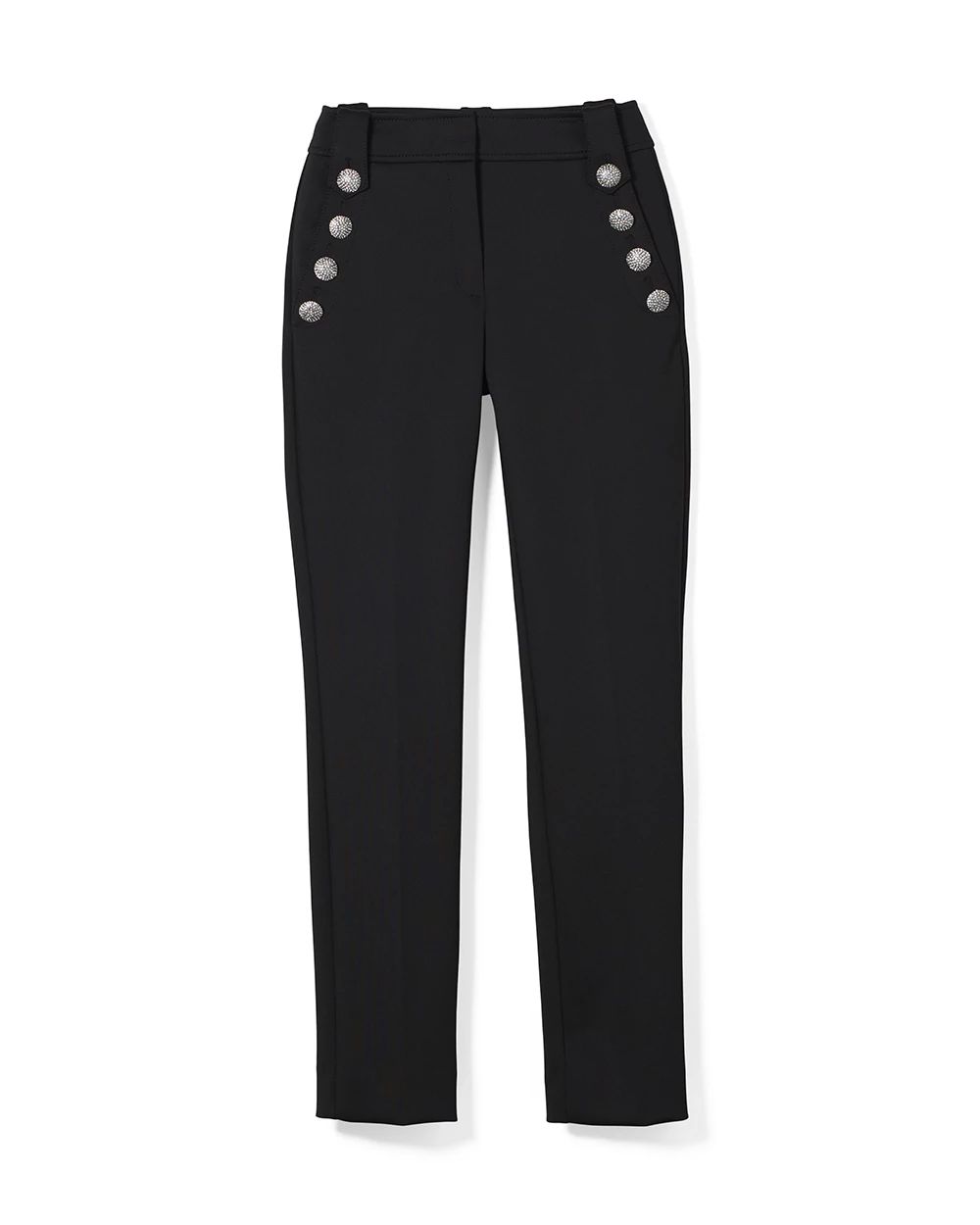 WHBM® Jolie Button Straight Scuba Knit Pant