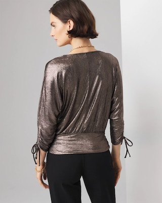 Metallic Surplice Top click to view larger image.