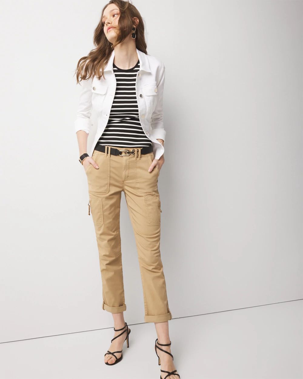 Petite Mid-Rise Pret-A-Pedi Straight Cropped Pants