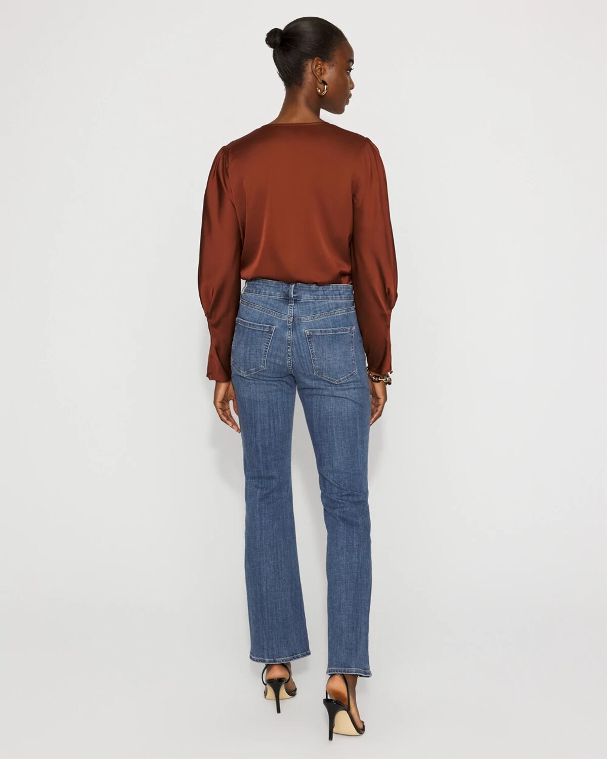 White House Black Market Mid-rise Bootcut Jeans In Blue