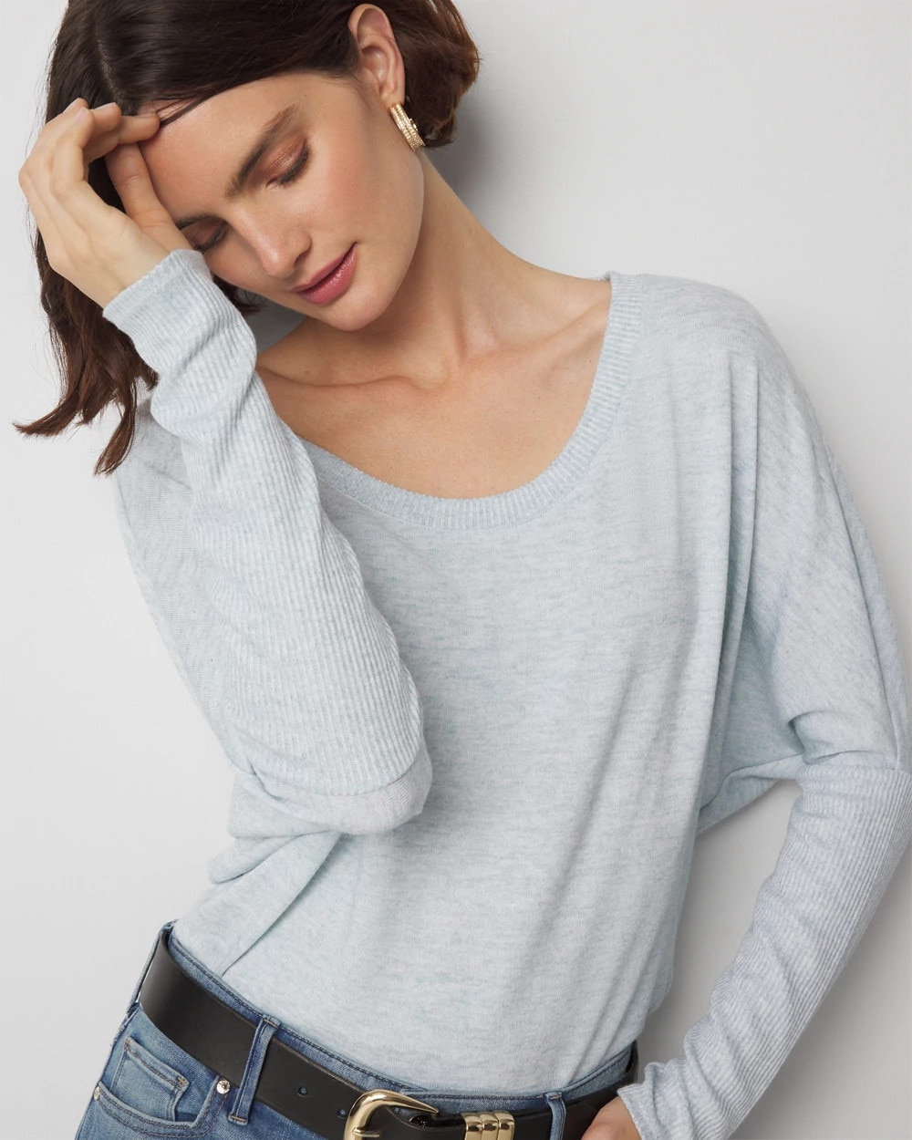 Long Sleeve Ribbed Tunic